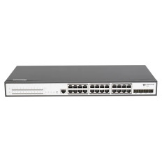 BDCOM S2900-24P4X | 24-Ports Gigabit Ethernet PoE+ EJ-45 with 4x 10 Gigabit Ethernet SFP+ Expansion Slot 3 Layer Supported Switch