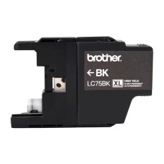 Brother lc75bks | High-yield Ink Black Approx 600 Pages for MFC-J280W/ MFC-J425W/ MFC-J430w/ MFC-J435W/ MFC-J5910DW/ MFC-J625DW/ MFC-J6510DW