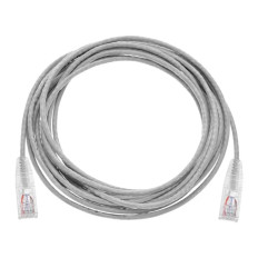 Monoprice 13549 | Cat6 Component Level Ethernet Cable SlimRun Pure Bare Copper UTP 28AWG 550MHz Snagless RJ45 14ft Gray