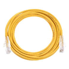 Monoprice 13551 | Cat6 Component Level Ethernet Cable SlimRun Pure Bare Copper UTP 28AWG 550MHz Snagless RJ45 14ft Yellow