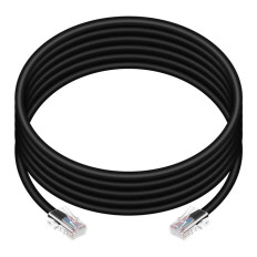 Monoprice 14259 | Cat5e Ethernet Patch Cable ZEROboot RJ45 Stranded 350MHz UTP Pure Bare Copper 24AWG 10ft Black