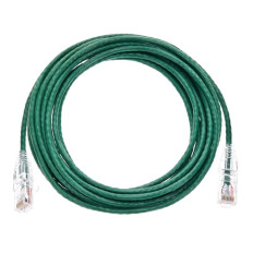 Monoprice 14824 | Cat6 Component Level Ethernet Cable SlimRun Pure Bare Copper UTP 28AWG 550MHz Snagless RJ45 14ft Green