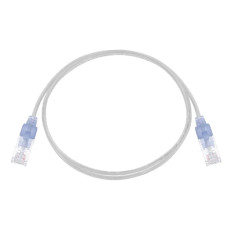 Monoprice 15156 | Cat6A Ethernet Patch Cable SlimRun Snagless RJ45 550MHz UTP Pure Bare Copper 10G 30AWG 10-Pack 3ft White
