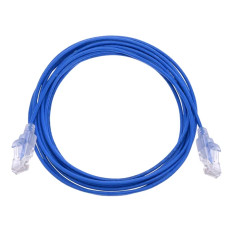 Monoprice 15170 | Cat6A Ethernet Patch Cable SlimRun Snagless RJ45 550MHz UTP Pure Bare Copper 10G 30AWG 10-Pack 14ft Blue