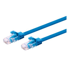 Monoprice 16055 | Cat6 Ethernet Patch Cable Snagless RJ45 550MHz UTP CMP Plenum Pure Bare Copper 23AWG 50ft Blue