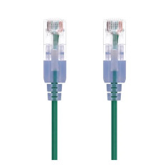 Monoprice 16320 | Cat6A Ethernet Patch Cable SlimRun Snagless RJ45 550MHz UTP Pure Bare Copper 10G 30AWG 10-Pack 3ft Green