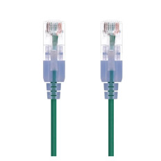 Monoprice 16345 | Cat6A Ethernet Patch Cable SlimRun Snagless RJ45 550MHz UTP Pure Bare Copper 10G 30AWG 10-Pack 5ft Green