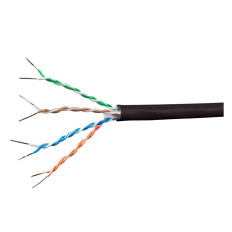 Monoprice 18600 | 1000ft Cat6A Ethernet Cable UTP 23AWG 10G Pure Copper CMR‑Rated Black