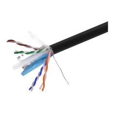 Monoprice 18609 | 1000ft Cat6 Ethernet Cable STP 23AWG 1G Pure Copper CMR‑Rated Black