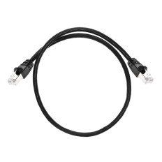 Monoprice 24327 | Cat6A Ethernet Patch Cable Snagless RJ45 550MHz STP Pure Bare Copper Wire 10G 26AWG 2ft Black