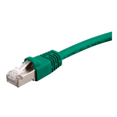 Monoprice 24331 | Cat6A Ethernet Patch Cable Snagless RJ45 550MHz STP Pure Bare Copper Wire 10G 26AWG 2ft Green