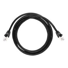 Monoprice 24352 | Cat6A Ethernet Patch Cable Snagless RJ45 550MHz STP Pure Bare Copper Wire 10G 26AWG 7ft Black