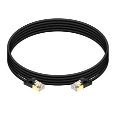 Monoprice 27484 | Cat6A Ethernet Patch Cable SlimRun Snagless RJ45 Stranded S/STP Pure Bare Copper 36AWG 5ft Black