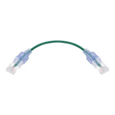 Monoprice 29462 | Cat6A Ethernet Patch Cable SlimRun Snagless RJ45 550MHz UTP Pure Bare Copper 10G 30AWG 10-Pack 0.5ft Green