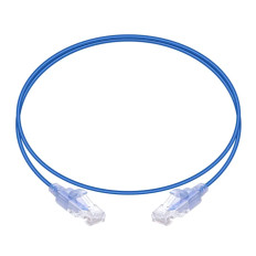 Monoprice 29477 | Cat6A Ethernet Patch Cable SlimRun Snagless RJ45 550MHz UTP Pure Bare Copper 10G 30AWG 10-Pack 3ft Multicolor