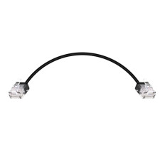 Monoprice 34211 | Cat6 Ethernet Patch Cable Micro SlimRun Stranded 550MHz UTP Pure Bare Copper 32AWG 0.5ft Black