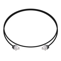 Monoprice 34239 | Cat6 Ethernet Patch Cable Micro SlimRun Stranded 550MHz UTP Pure Bare Copper 32AWG 3ft Black