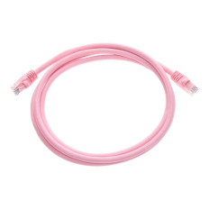 Monoprice 35535 | Cat6 Ethernet Patch Cable Snagless RJ45 Stranded 550MHz UTP Pure Bare Copper Wire 24AWG 7ft Pink