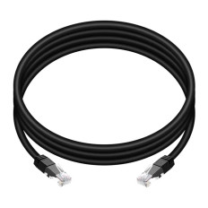 Monoprice 36210 | Cat6 Outdoor Rated Ethernet Patch Cable Molded RJ45 Connectors Stranded 550MHz UTP Pure Bare Copper Wire 24AWG 7ft Black