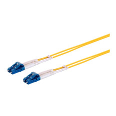 Monoprice 38456 | SMF Optic Cable LC-LC UL 2mm 9/125 OFNR Duplex Yellow 7m