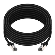 Monoprice 41018 | Cat8 Ethernet Patch Cable 26AWG S/FTP 2GHz 40G Pure Bare Copper 30ft Black