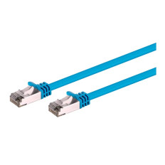 Monoprice 41023 | Cat8 Ethernet Patch Cable 26AWG S/FTP 2GHz 40G Pure Bare Copper 3ft Blue