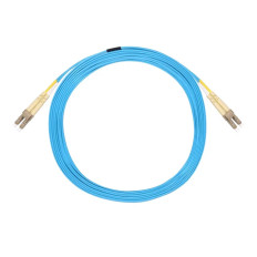 Monoprice 41218 | MM OM3 Fiber Optic Cable LC-LC UL 2mm 50/125 OFNR Duplex Aqua 7m