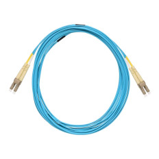 Monoprice 41697 | MM OM4 Fiber Optic Cable LC-LC UL 2mm 50/125 OFNR Duplex Aqua 5m