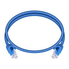 Monoprice 41815 | Cat6 Ethernet Patch Cable FLEXboot Snagless RJ45 550MHz UTP Pure Bare Copper 24AWG 12-Pack 2ft Blue