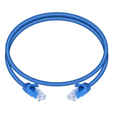 Monoprice 41817 | Cat6 Ethernet Patch Cable FLEXboot Snagless RJ45 550MHz UTP Pure Bare Copper 24AWG 12-Pack 3ft Blue
