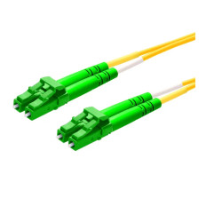 Monoprice 42277 | SMF Optic Cable LC/APC-LC/APC UL 2mm 9/125 OFNR Duplex Yellow 2m