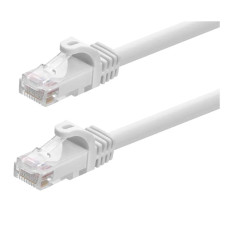 Monoprice 43344 | Cat6 Ethernet Patch Cable FLEXboot Snagless RJ45 550MHz UTP Pure Bare Copper 24AWG 12-Pack 5ft White