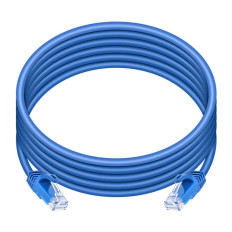 Monoprice 43348 | Cat6 Ethernet Patch Cable FLEXboot Snagless RJ45 550MHz UTP Pure Bare Copper 24AWG 12-Pack 10ft Blue