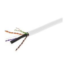 Monoprice 43703 | Cat6 CMP Ethernet Cable UL TAA Solid (w/spine) UTP 23AWG 550MHz Pure Bare Copper 500ft White