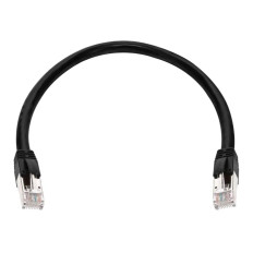 Monoprice 44669 | Cat6A PoE Ethernet Patch Cable 100W PoE ++ IEEE 802.3af/at/bt UTP 22AWG 500MHz Pure Bare Copper Shielded RJ45 1ft Black