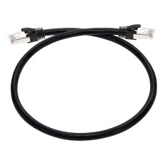 Monoprice 44670 | Cat6A PoE Ethernet Patch Cable 100W PoE ++ IEEE 802.3af/at/bt UTP 22AWG 500MHz Pure Bare Copper Shielded RJ45 2ft Black