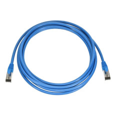 Monoprice 45417 | Cat8 Ethernet Patch Cable Double Shielded S/FTP 28AWG 2GHz 40G Pure Bare Copper Snagless RJ45 10ft Blue