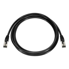 Monoprice 45444 | Cat8 Ethernet Patch Cable Double Shielded S/FTP 28AWG 2GHz 40G Pure Bare Copper Snagless RJ45 7ft Black