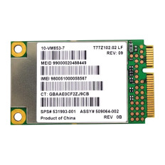 HP 531993-001-06 | Qualcomm Gobi2000 HSPA 3G 7.2Mbps Mini PCI Express WWAN Wireless Network Adapter for EliteBook 8440p