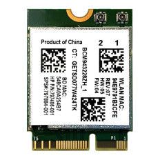 HP 797406-001 | 300Mbps 2.4GHz IEEE 802.11 a/b/g/n Bluetooth 4.0 Mini PCI Express Wireless Network Card