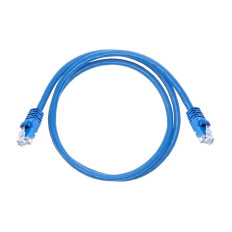 Monoprice 2122 | Cat5e Ethernet Patch Cable Snagless RJ45 Stranded 350MHz UTP Pure Bare Copper Wire 24AWG 3ft Blue
