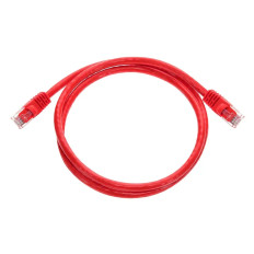 Monoprice 2134 | Cat5e Ethernet Patch Cable Snagless RJ45 Stranded 350MHz UTP Pure Bare Copper Wire 24AWG 3ft Red