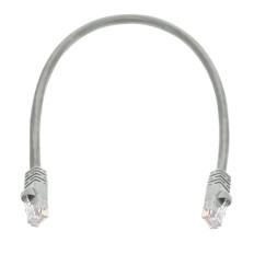 Monoprice 2287 | Cat6 Ethernet Patch Cable Snagless RJ45 Stranded 550MHz UTP Pure Bare Copper Wire 24AWG 1ft Gray