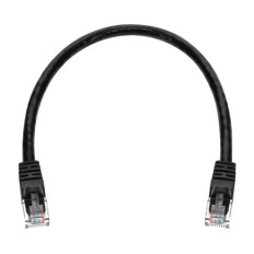 Monoprice 2288 | Cat6 Ethernet Patch Cable Snagless RJ45 Stranded 550MHz UTP Pure Bare Copper Wire 24AWG 1ft Black
