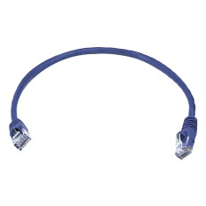 Monoprice 2293 | Cat6 Ethernet Patch Cable Snagless RJ45 Stranded 550MHz UTP Pure Bare Copper Wire 24AWG 1ft Purple