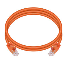 Monoprice 3379 | Cat5e Ethernet Patch Cable Snagless RJ45 Stranded 350MHz UTP Pure Bare Copper Wire 24AWG 5ft Orange