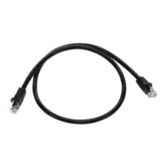 Monoprice 3419 | Cat6 Ethernet Patch Cable Snagless RJ45 Stranded 550MHz UTP Pure Bare Copper Wire 24AWG 2ft Black