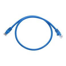 Monoprice 3420 | Cat6 Ethernet Patch Cable Snagless RJ45 Stranded 550MHz UTP Pure Bare Copper Wire 24AWG 2ft Blue