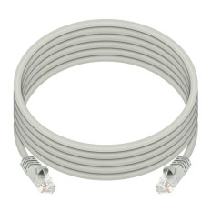 Monoprice 3437 | Cat6 Ethernet Patch Cable Snagless RJ45 Stranded 550MHz UTP Pure Bare Copper Wire 24AWG 10ft Gray