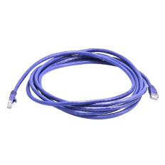 Monoprice 3440 | Cat6 Ethernet Patch Cable Snagless RJ45 Stranded 550MHz UTP Pure Bare Copper Wire 24AWG 10ft Purple